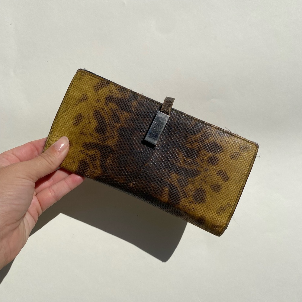 Vintage Gucci Leather Snakeskin Wallet